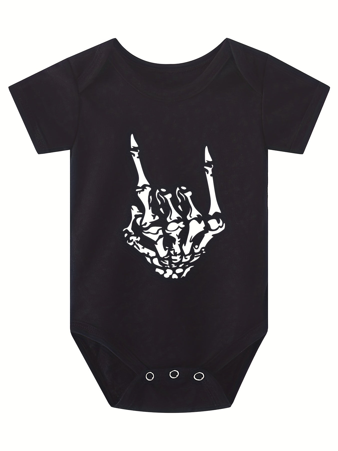 Skull Hand Halloween Funny Pattern Print Onesie Baby Pregnancy Sweatshirt