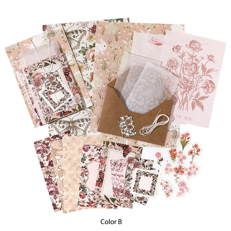 Vintage Forest Scrapbook Stickers - 40pcs Retro Bullet Journal Supplies