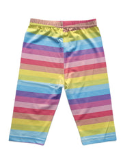 Unicorn & Rainbow Graphic Shorts Leggings For Girls