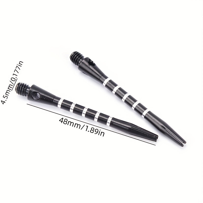 12pcs Aluminum Alloy Darts Shafts 53mm 2BA Thread Replacement