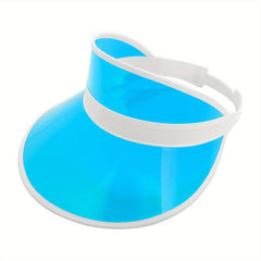 Clear Sun Visor Hat for Kids Lightweight Portable PVC Visor Cap