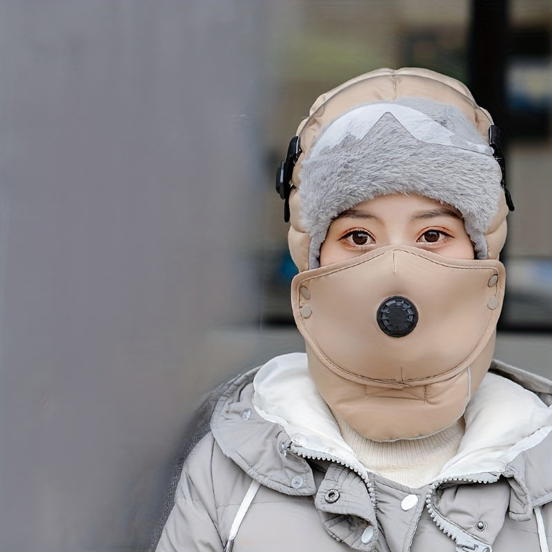 Winter Thickened Ear Protection Windproof Cotton Warm Cap