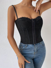 Jacquard Cami Corset Bustier Body Shaper Women's Lingerie