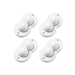 4pcs Self Adhesive Swivel Caster Wheels Stainless Steel Mini Casters
