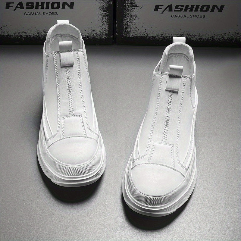 Men's Platform Slip on Boots Casual Shoes Slip Resistant Outsole