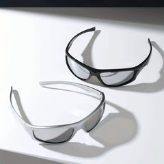 Silver Future Sense Y2K Men's Cycling Goggles
