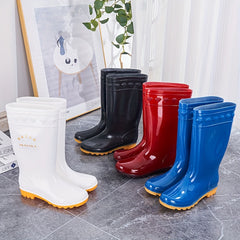 Women's Waterproof High Top Rain Boots Non-slip Outdoor Garden Shoes