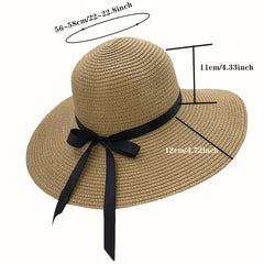 UPF 50 Straw Sun Hat for Women UV Protection