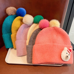 Baby Cartoon Pattern Beanie Winter Christmas