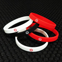 2pcs Smiling Face Bracelet Personality Wrist Band Couple's Hand Circle