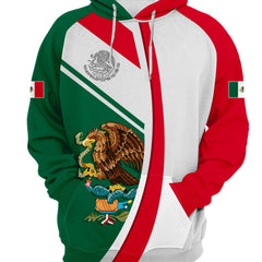 Mexico Pattern Print Hoodie Men's Casual Graphic Pullover Hooded Sweatshirt