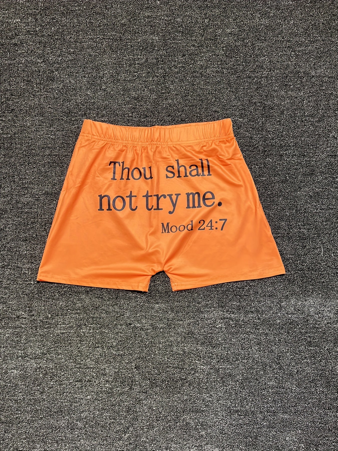 Letter Print Skinny Shorts Yoga Casual Summer Shorts Women's Clothing