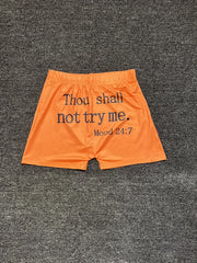 Letter Print Skinny Shorts Yoga Casual Summer Shorts Women's Clothing