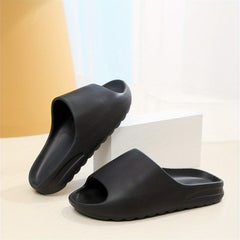 Women's Soft Pillow Slides Open Toe Non Slip Shoes Indoor Shower Slides