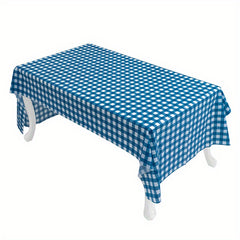 Plaid Printed Table Cloth Waterproof Christmas Birthday