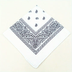 Cashew Nut Bandana Paisley Swirl Print Square Scarf