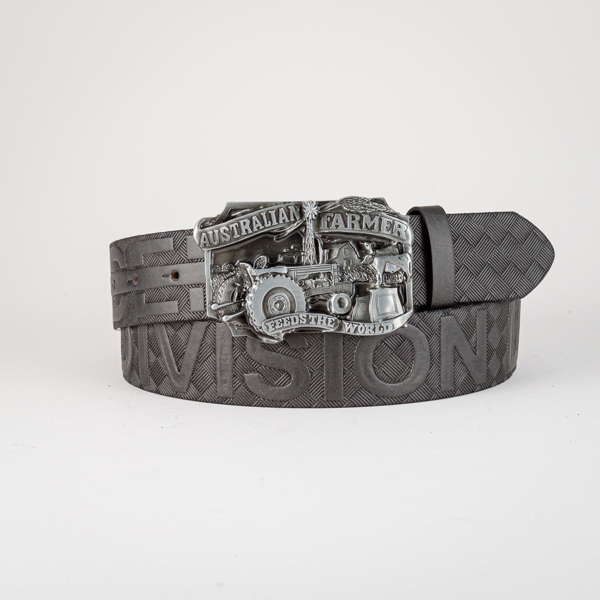 Men's Retro Tractor Pattern Buckle Belt For Outdoor Party