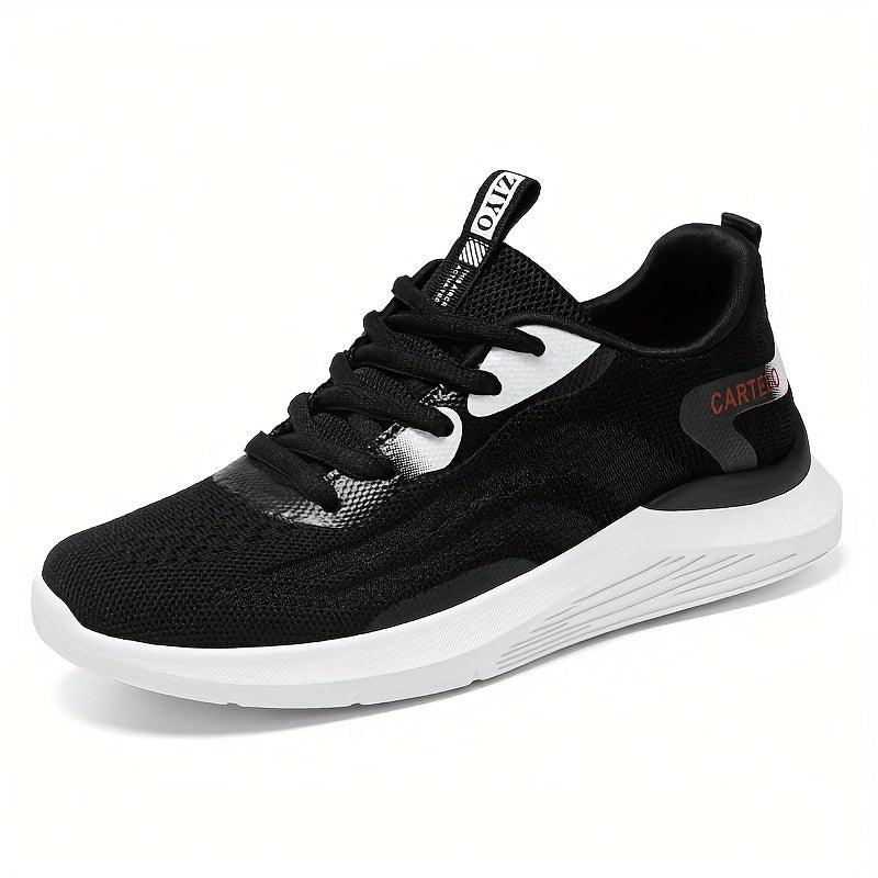 Women's Breathable Knit Sneakers Lace Up Outdoor Shoes Lightweight