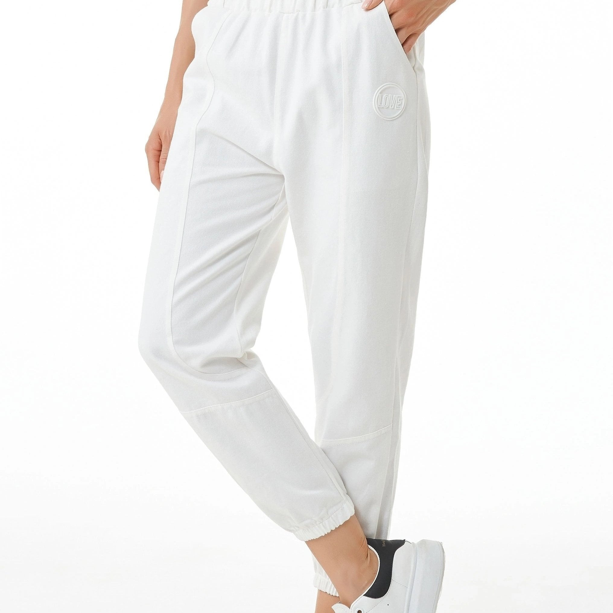 Ankle Length Harem Banded Slimming Pants Elastic Waist Female Trousers