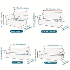 1pc Four Seasons Solid Elastic Sofa Slipcover Furniture Protector