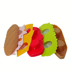 Detachable 3D Food Model Toy Western Cuisine Playset for Pretend Play