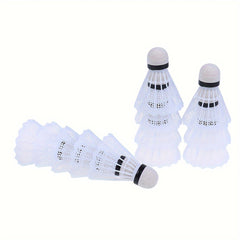 12pcs Plastic Badminton Ball Sports Training Shuttlecocks