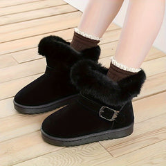 Boys' Soft Warm Snow Boots - Outdoor Winter Hiking Boots