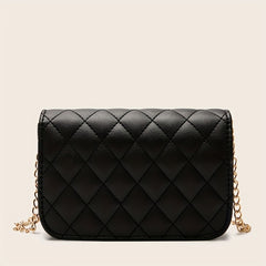 Chain Crossbody Bag Quilted Square Flap Purse Tassel Shoulder Bag