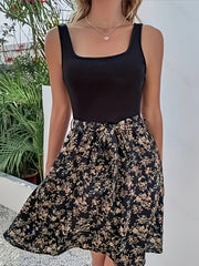 Floral Print Tank Dress Casual Sleeveless Dress Women's Clothing