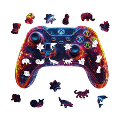 Colorful Game Console Wooden Puzzle Animal Shape Creative Decoration Gift