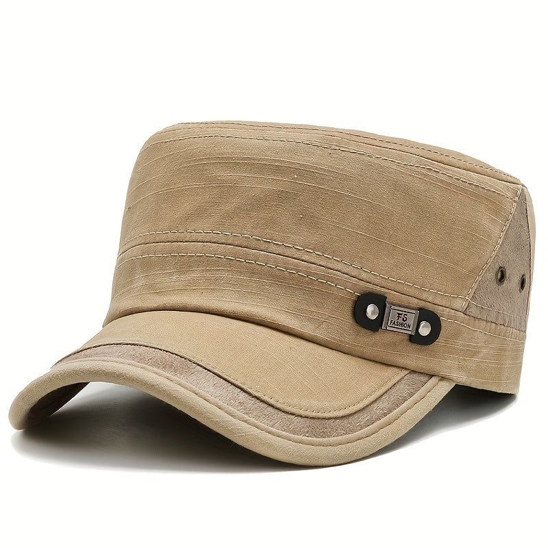 Men's Flat Top Hat Autumn Duck Tongue Hat