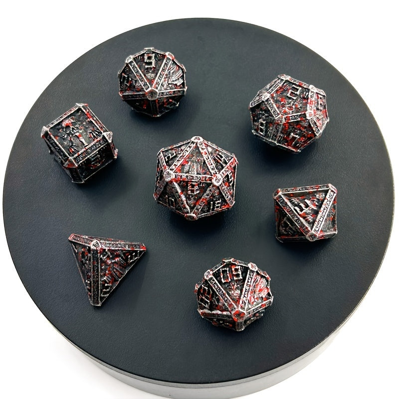 7pcs Wizard Skull Metal Dice Set for Board Game