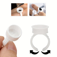 Eyelash Extension Kit with Tweezers Set, Mascara Brush & Swabs