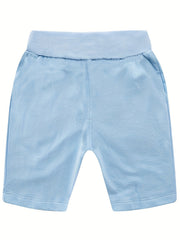 Boys Basketball Print Comfortable Drawstring Shorts For Summer