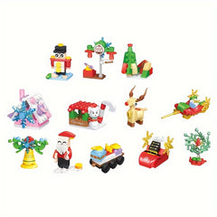 Advent Calendar Christmas Countdown Box 24 Mini Buildable Holiday Models Ages 6