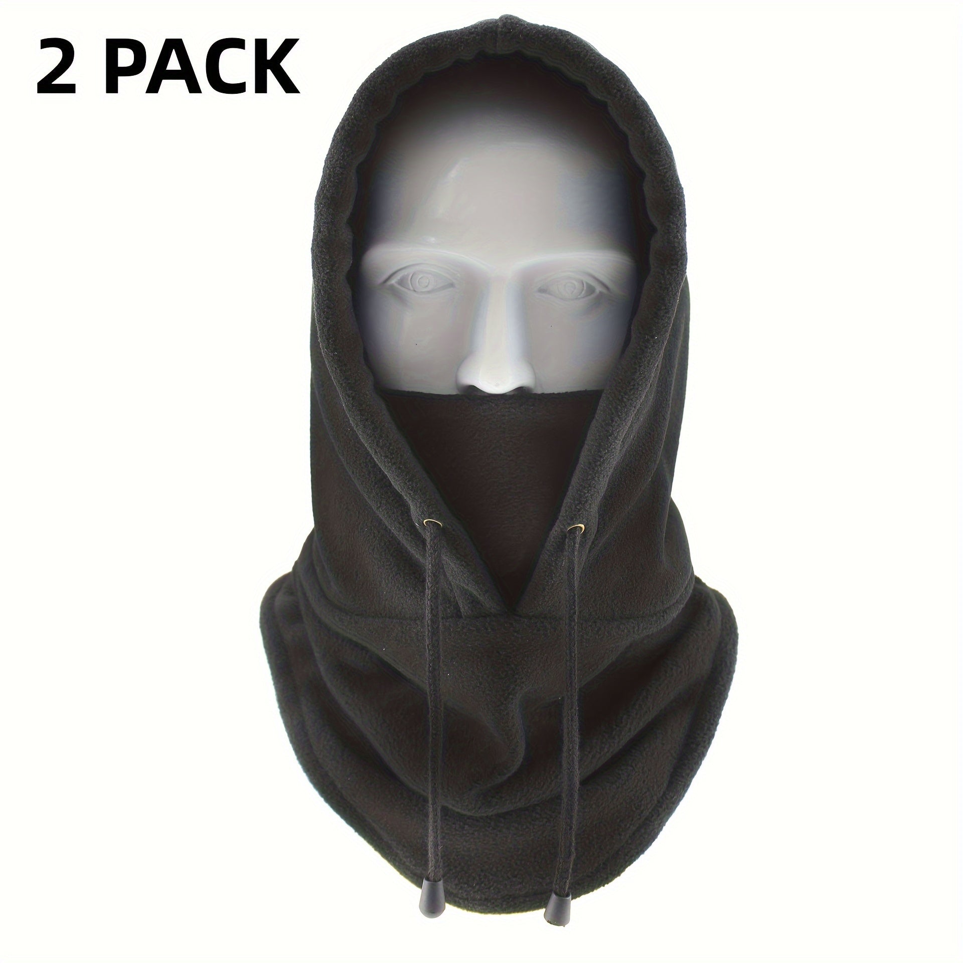 2pcs Balaclava Ski Mask Fleece Warm & Breathable Face Mask