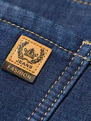 Men's Stretch Straight Leg Jeans Casual Pants for Business