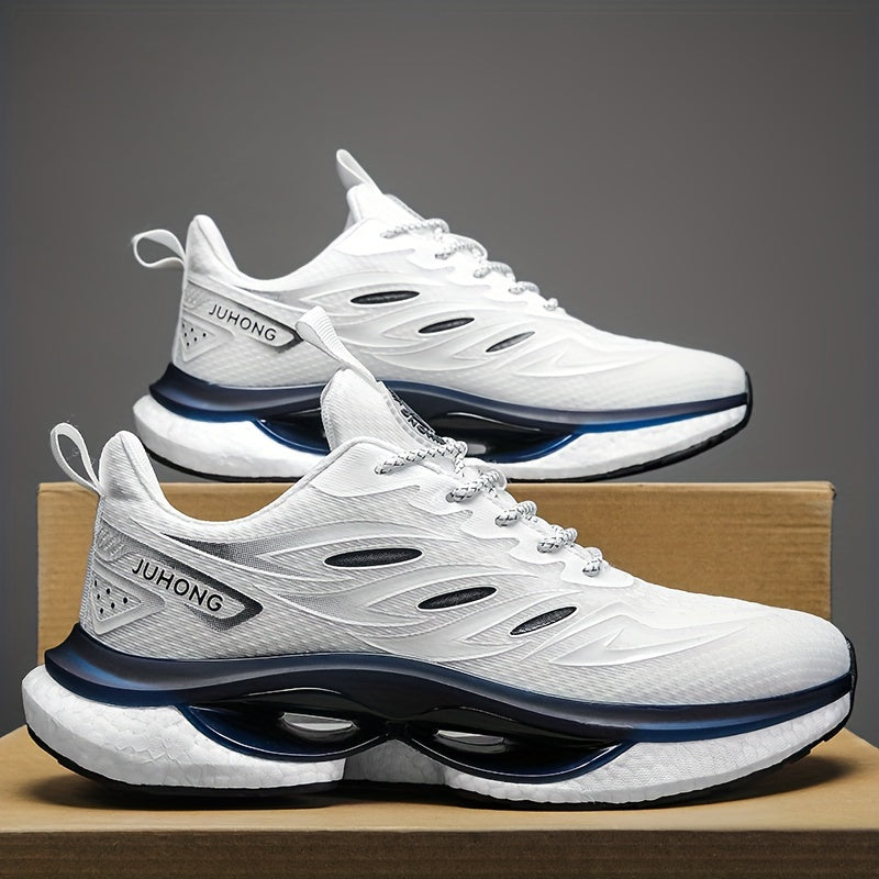 Men's Knit Running Shoes Lace Up Soft Sole Sneakers