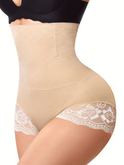 Lace Shaping Panties High Waist Tummy Control Butt Lifting Underwear