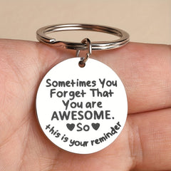Personalized Motivational Keychain for Boys