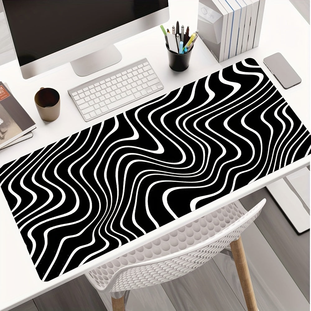 Stripe Pattern Mouse Pad Non-slip Creative Design Office Laptop Gift