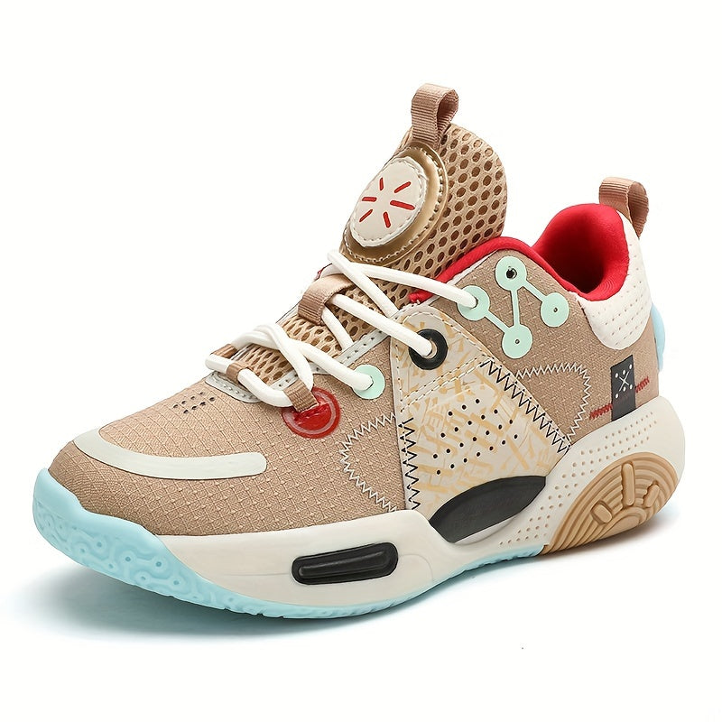 Boys' Non Slip Basketball Shoes Lace Up Sneakers Halloween Winter