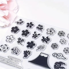 Bamboo Art Pattern Clear Stamp For Card Making