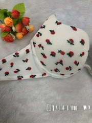 Floral Print Scoop Bra Women's Lingerie