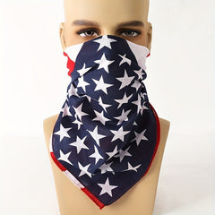 Men's Striped Square Scarf for Winter Outdoors