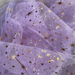 Star Mesh Tulle Fabric Wedding Dress Sewing DIY Clothing Accessories