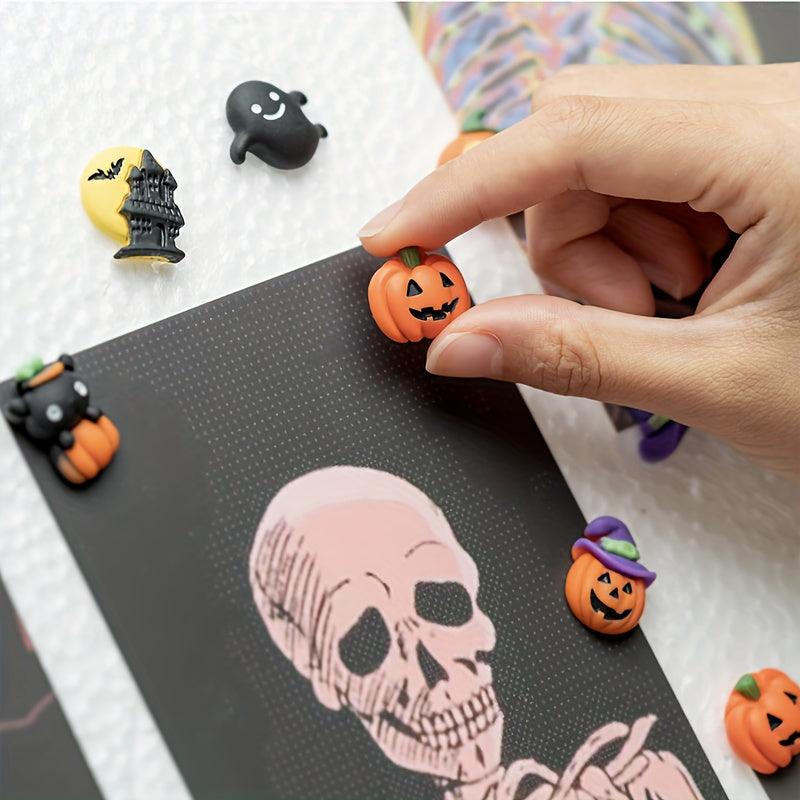 30pcs Halloween Resin Push Pins for Cork Board Photo Wall Bulletin