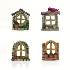 Miniature Fairy Tale Resin Doors for Photo Frame Decoration