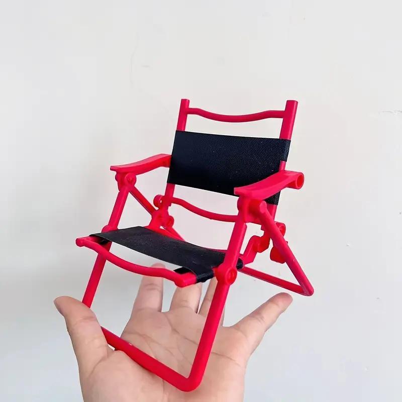 Mini Outdoor Chair Dollhouse Toy Beach Chair Scene Accessory