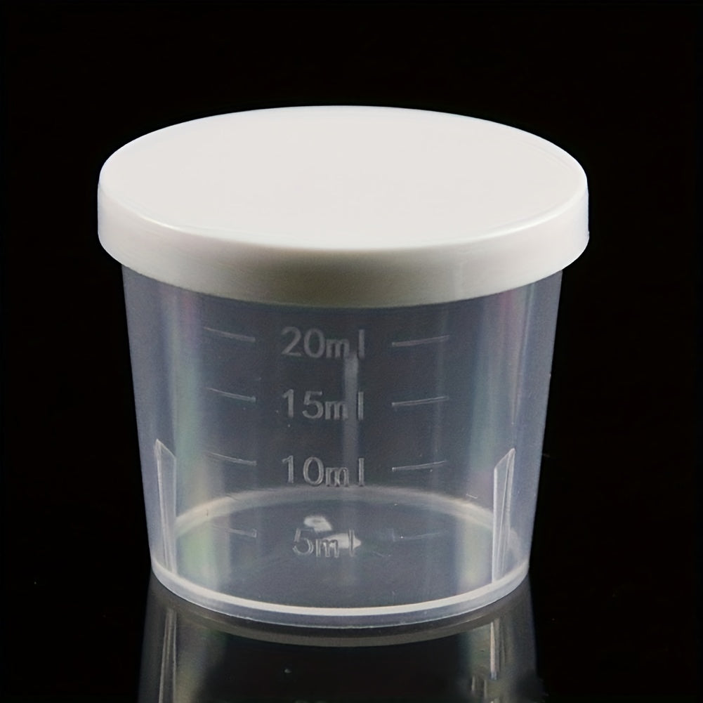 20 30 50ml Graduated Cup With Lid Clear Mixing Cups Measuring Cup